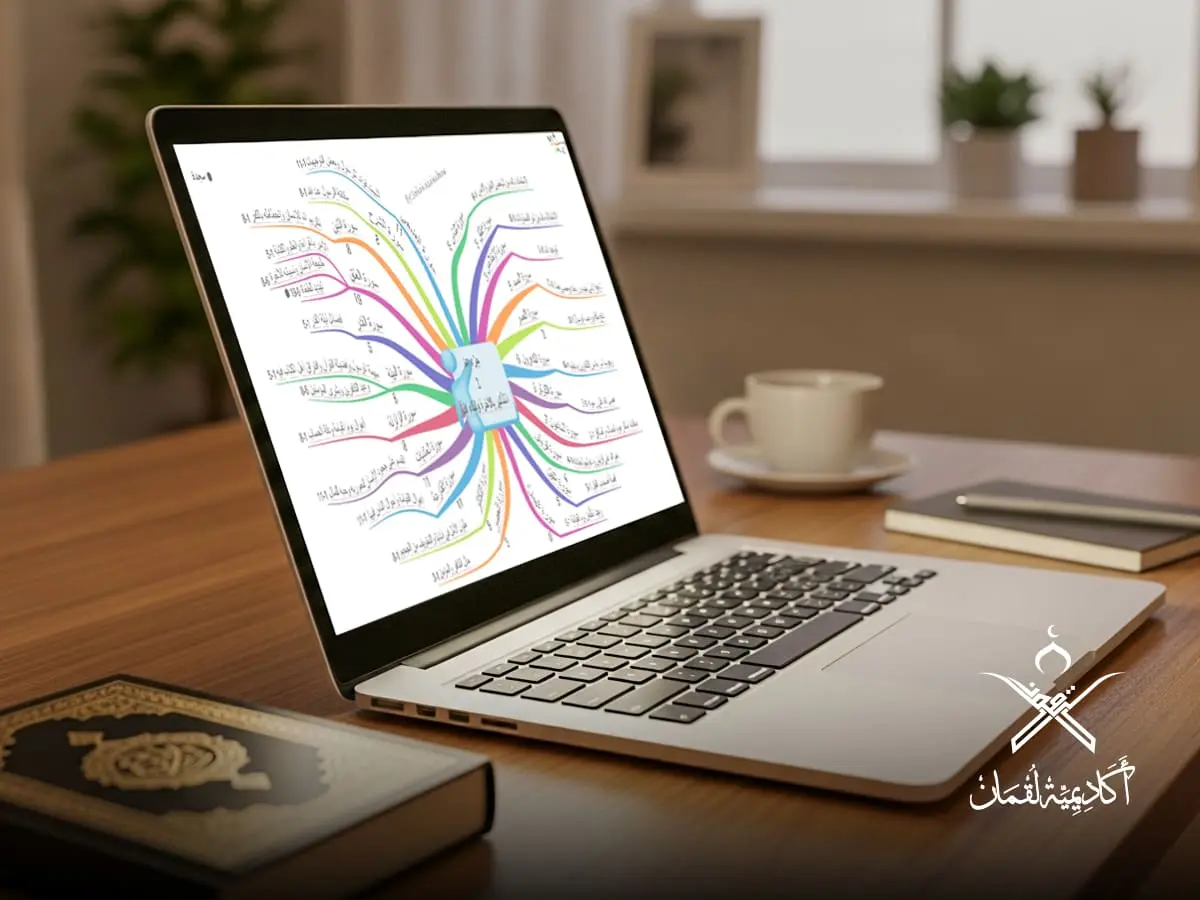 خريطة زهنية ل فهرس جزء عم